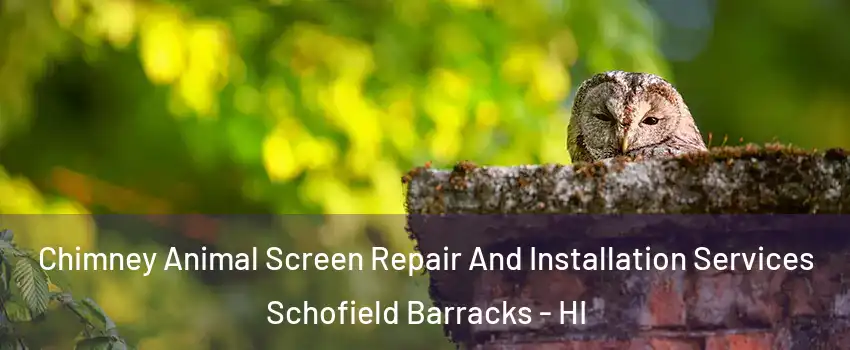  Chimney Animal Screen Repair And Installation Services Schofield Barracks - HI